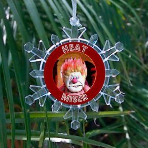 Heat Miser TYWASC Snowflake Blinking Lit Holiday Last Christmas Tree Ornament